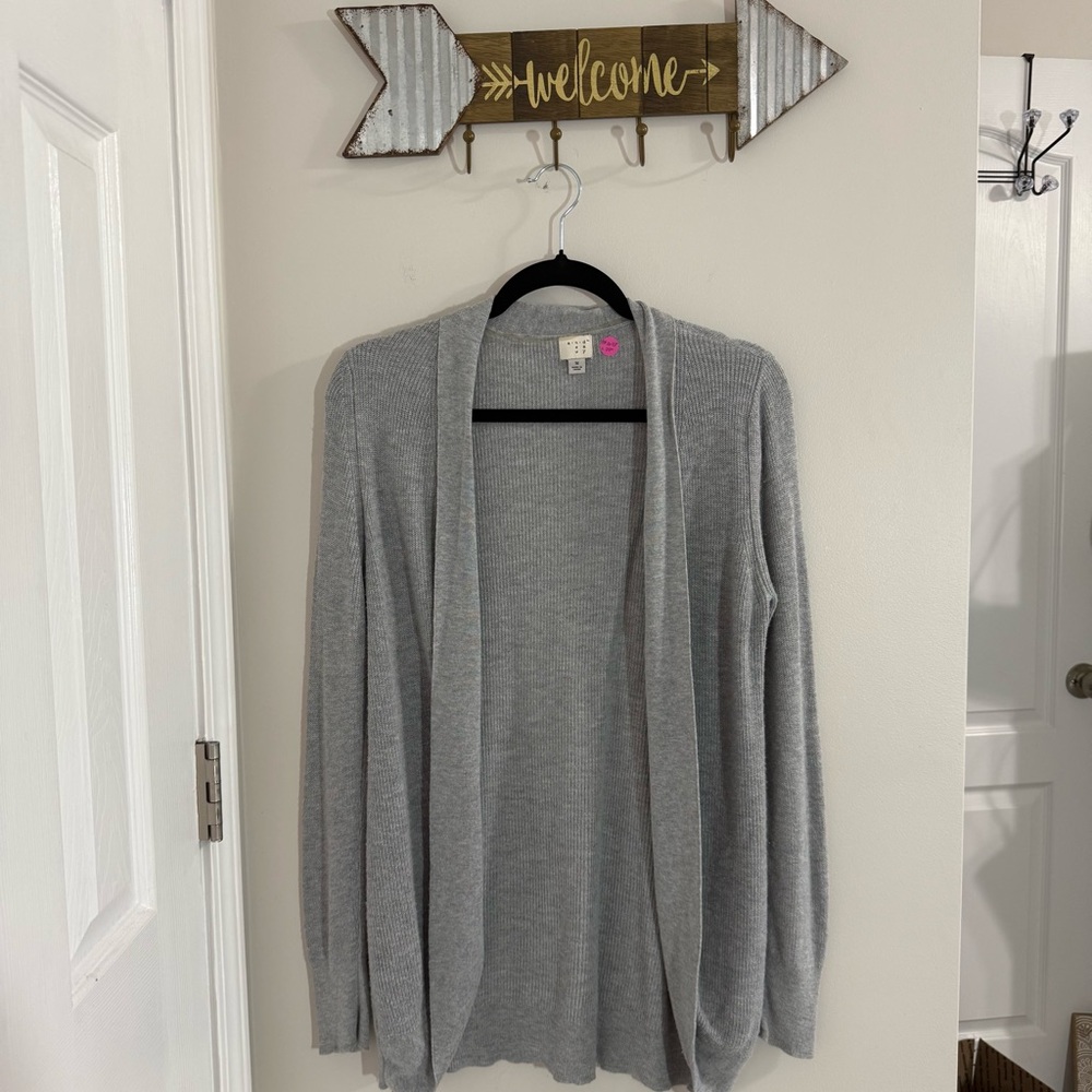 A New Day Gray Women's Open front Cardigan Size Medium
